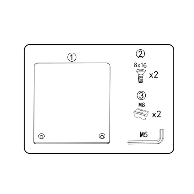 Bandeja de ratón de metal de aleación de aluminio, almacenamiento de alfombrilla para ratón, juego de simulación, soporte de perfil de aluminio de carreras - imagen 5