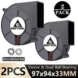 Ventilador Centrífugo Gdstime para Barbacoa 12V/24V