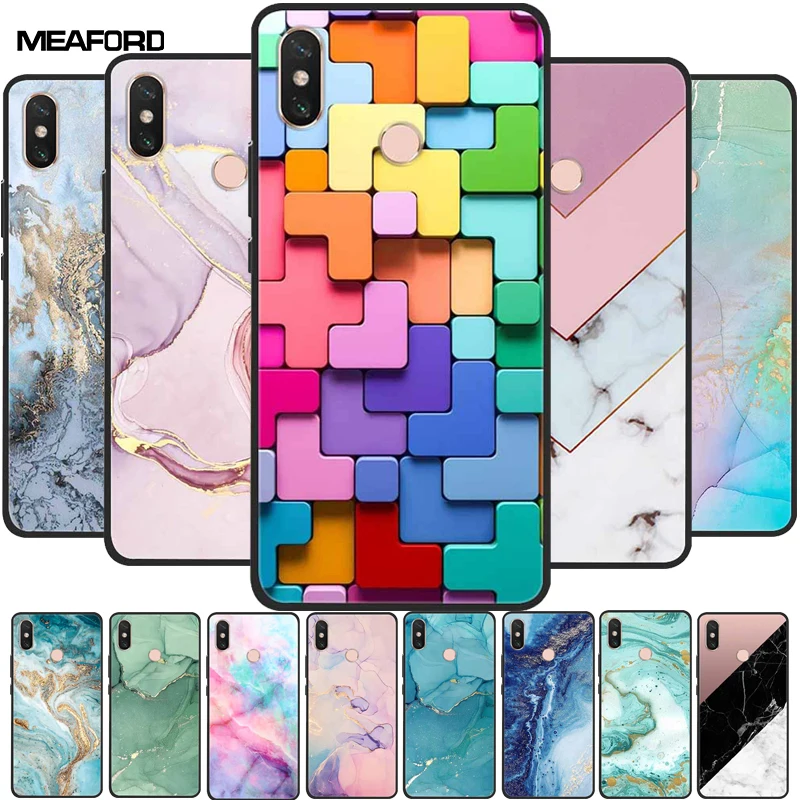 Para Xiaomi Mi Max3 funda Mix 2S Mix3 mármol suave TPU silicona a prueba de golpes fundas de teléfono para Xiaomi Mi Mix 3 funda Mix2S Coque Fundas