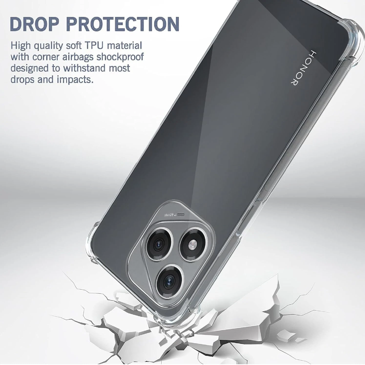 Funda transparente de TPU para Honor 400 Lite, funda protectora de cuatro esquinas a prueba de golpes, Fundas - imagen 2