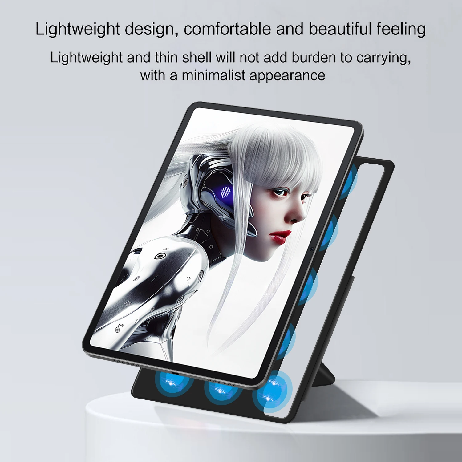 AJIUYU para RedMagic gaming Nova Tablet Pro Samrt funda magnética para Nubia RedMagic Tablet 2a generación 10,9 "funda con soporte para tableta - imagen 4