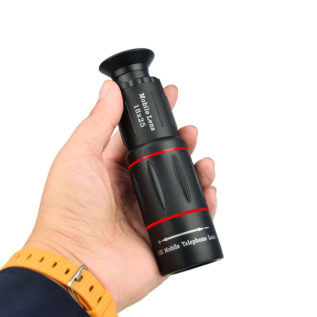 Cámara telescópica Universal 18x, Zoom Monocular, lente óptica HD para teléfono móvil, observación de observación, teleobjetivo 18X para teléfono inteligente - imagen 4