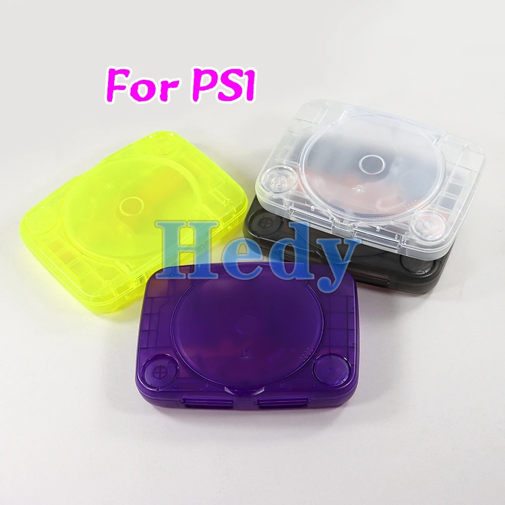 Reemplazo de 5 uds para PS1, carcasa transparente para consola de juegos PlayStation PSOne PSX con tornillos, juego completo - imagen 4