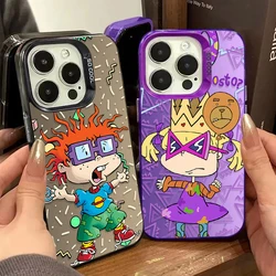 Funda Rígida Mate iPhone Rugrats – Protector Antigolpes Dibuji