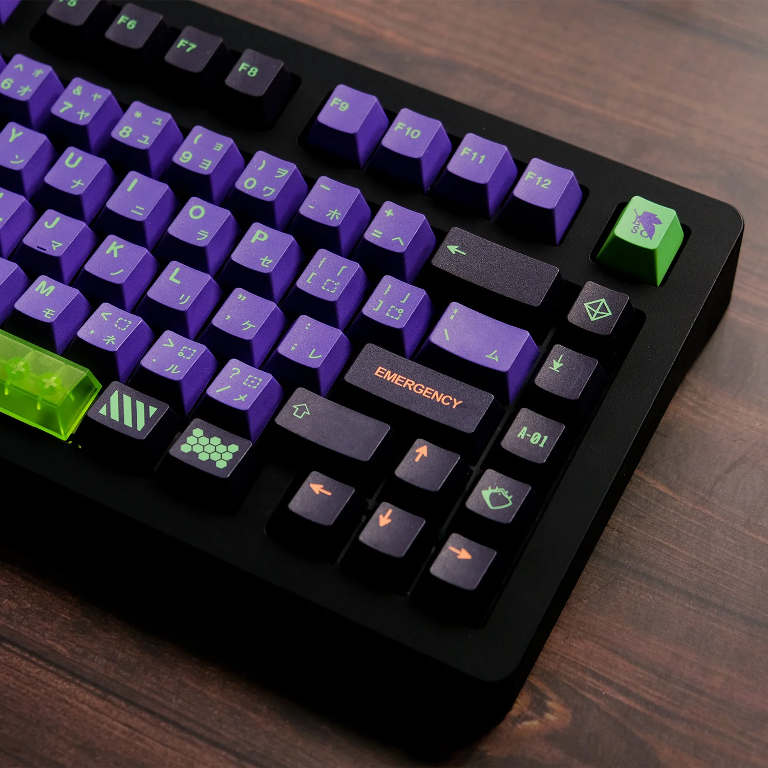 1 Juego de teclas GMK Mecha-01, sublimación de tinte PBT, teclas de dibujos animados de Anime, teclas de perfil de cereza con barra espaciadora 7U 1.75u 2u Shift - imagen 2