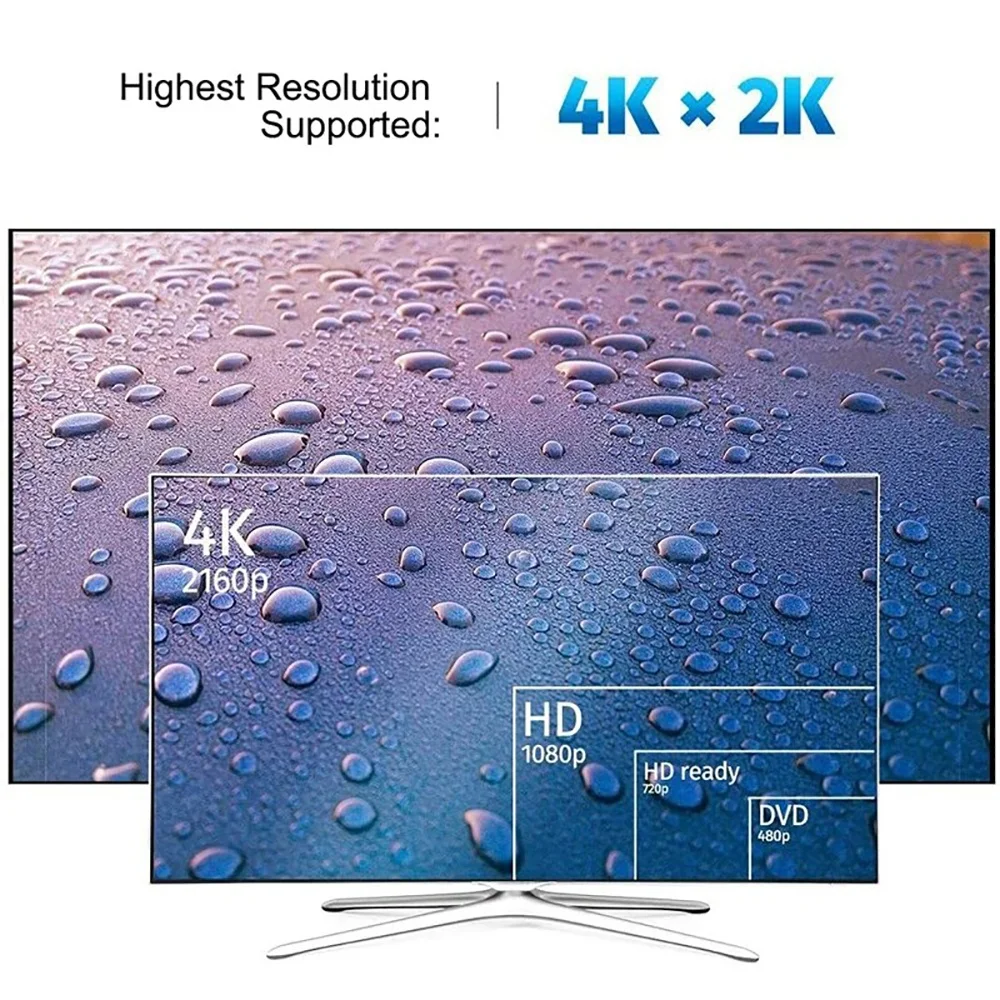 Adaptador de conector Compatible con hdmi 4K 1080P, puerto de visualización, adaptador de Cable de Audio y vídeo para ordenador portátil, tableta, Monitor, proyector de TV - imagen 5