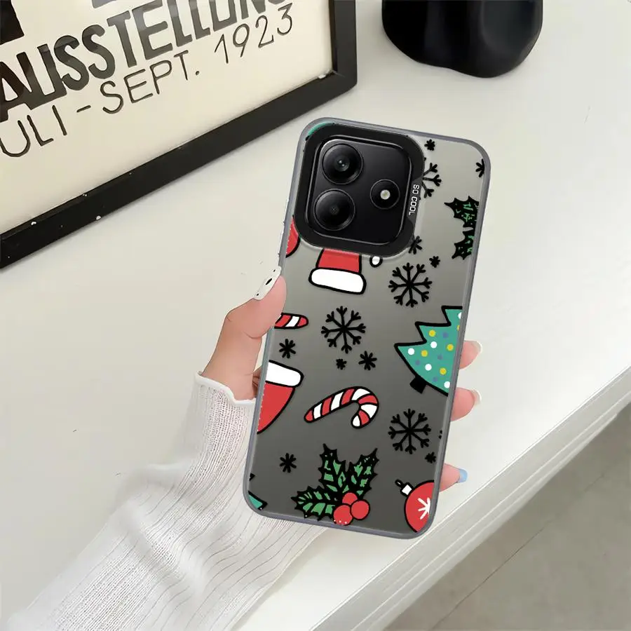 Funda para Xiaomi Redmi Note 9s 14 Pro Plus 11s 13 12 11 12s 10s 10Lite funda trasera para teléfono Feliz Navidad - imagen 3