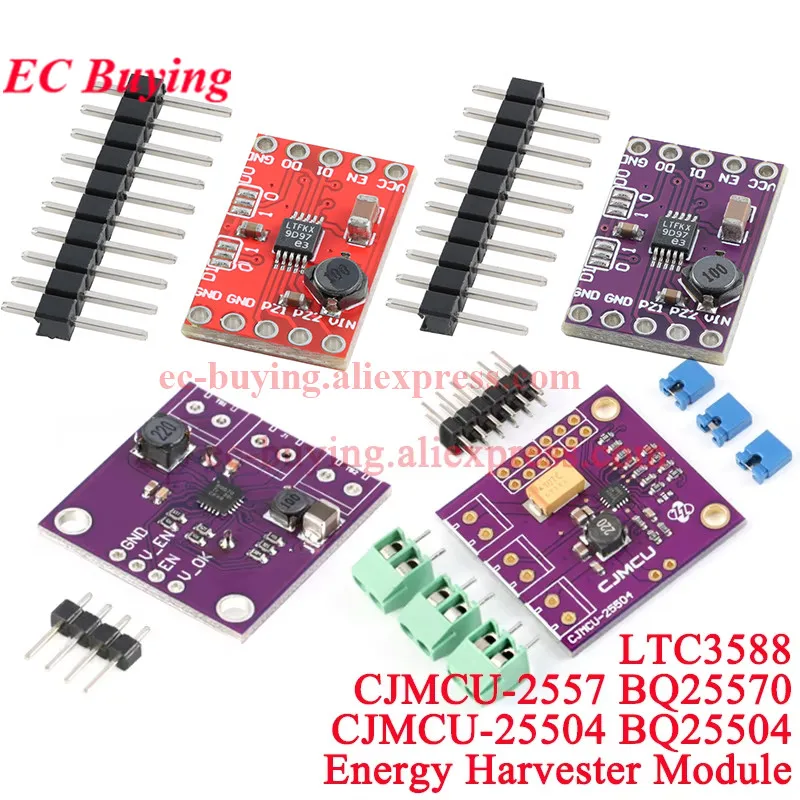 BQ25504 BQ25570 LTC3588 Módulo de cosecha de energía CJMCU Boost Converter Gestión de células solares fotovoltaicas Colector de energía