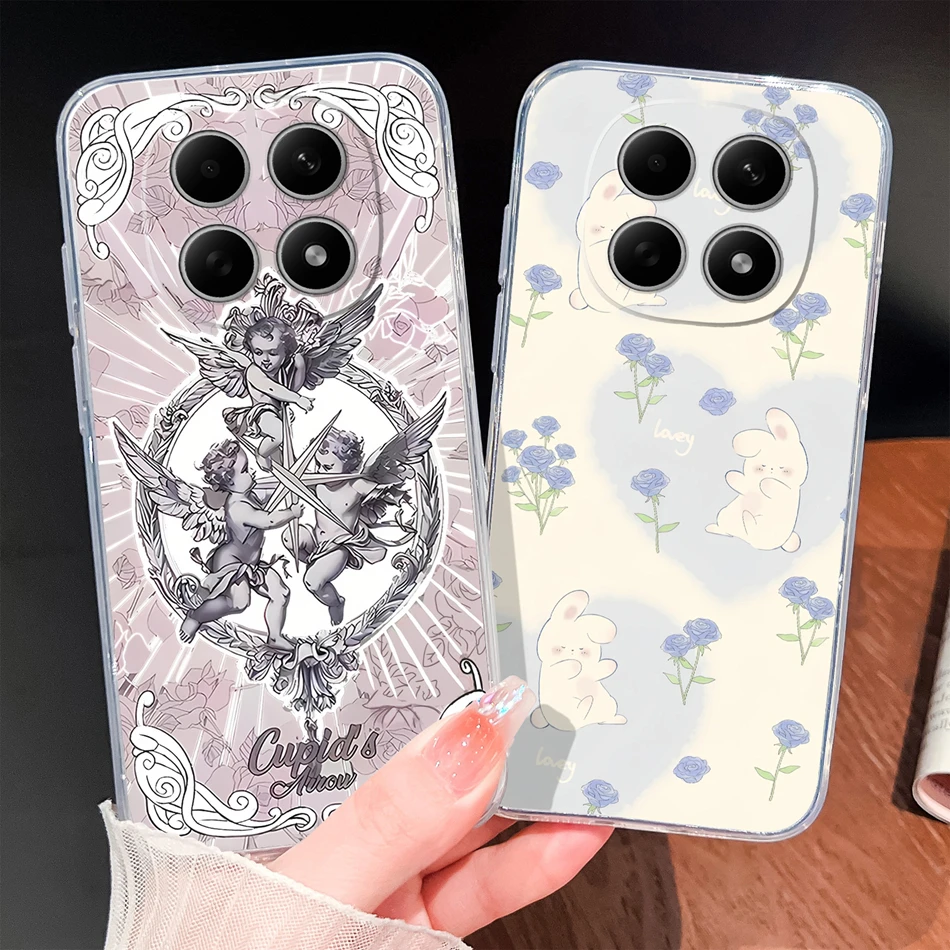 Para Redmi Note 15 Pro Plus Funda lindo gato perro suave claro delgado silicona ligera Funda para Redmi Note 15Pro + Protector de teléfono - imagen 3