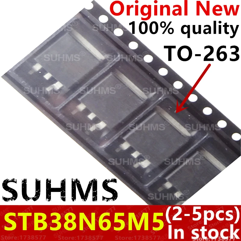 (2-5 piezas) 100% nuevo STB38N65M5 38N65M5 TO-263