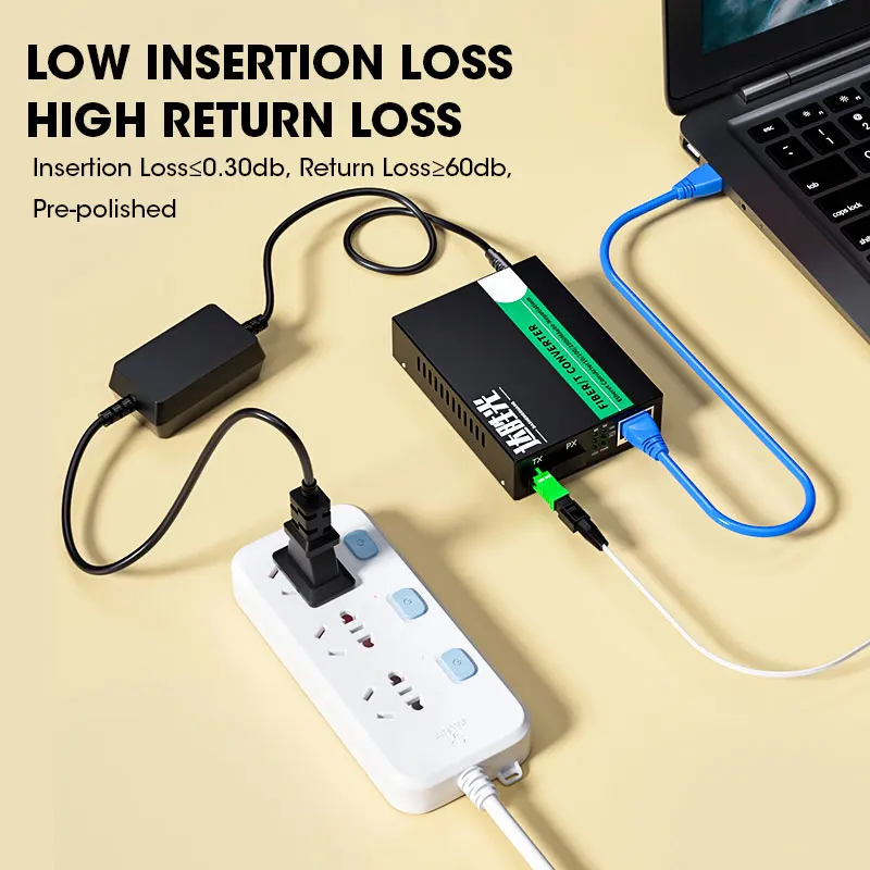 Conector rápido de fibra óptica HOOLNX, adaptador de conector rápido SC UPC APC monomodo para cable de fibra óptica SM FTTH de 9/125um - imagen 4