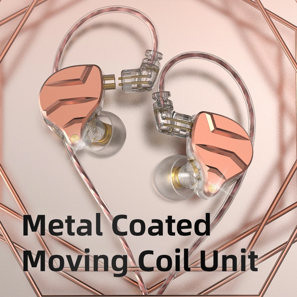 QKZ-auriculares inalámbricos ZX1 de Metal, dispositivo de audio HIFI, Subwoofer, con cancelación de ruido, Monitor deportivo para videojuegos y música - imagen 5