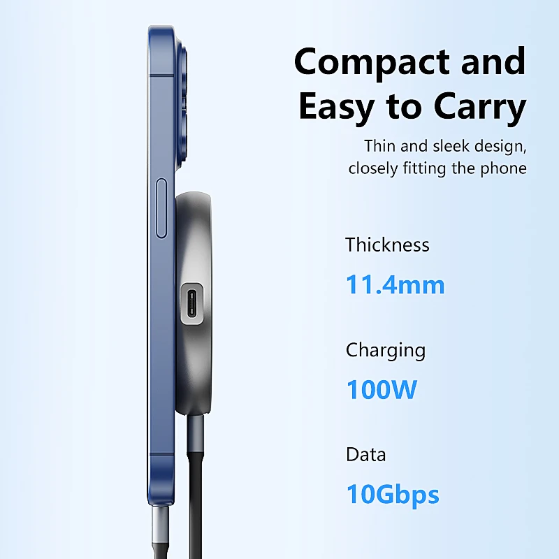 Carcasa magnética Blueendless M.2 NVMe SSD con carga PD 10Gbps tipo C 3,2 a NVMe PCI-E ssd para Iphone ProRes MacBook - imagen 4