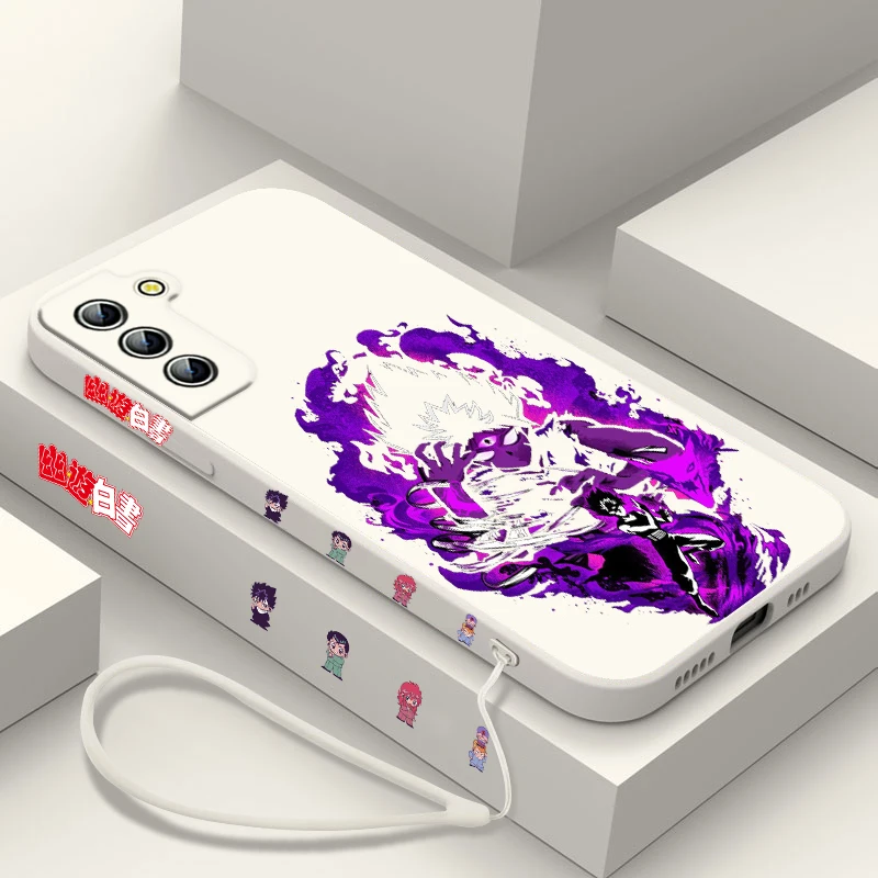 Yu Hakusho Hiei funda de teléfono para Samsung Galaxy S24 S23 S22 S21 S20 Pro FE Plus Ultra Liquid Left Rope Cover - imagen 4