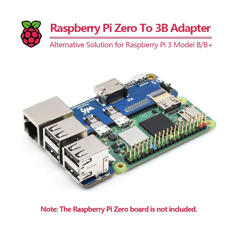 Adaptador Raspberry Pi Zero a 3B, solución alternativa para Raspberry Pi 3 Modelo B/B+, basado en Raspberry Pi Zero - imagen 3