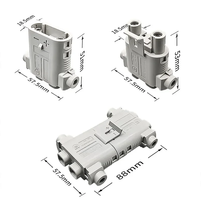 Conector macho hembra impermeable de 100A para estacionamiento, aire acondicionado, camión de alta corriente, enchufe de cabezal de alimentación de carga antidesprendimiento - imagen 5