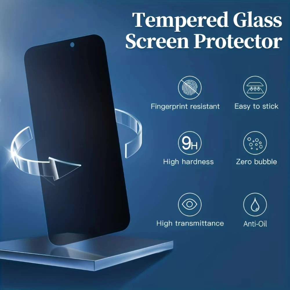 1-3PCS Protector de pantalla de privacidad para Xiaomi Redmi Note 12 Pro 5G 13 14 15C 14C 13C 15 11 10 12C 10C 9 8 7 9s 10s vidrio templado - imagen 3