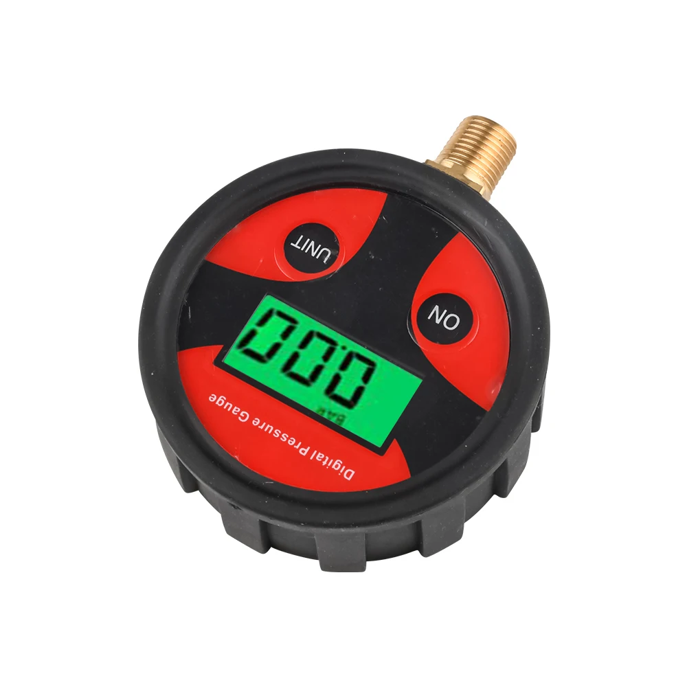 Manómetro LED Monitor de presión de neumáticos 1/8 Manómetro de presión de neumáticos digital retroiluminado verde para automóviles, bicicletas, sedanes, etc. - imagen 5