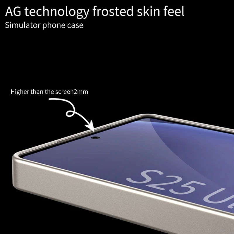 Funda de teléfono esmerilada ultrafina de lujo para Samsung Galaxy S25 S24 S23 Ultra Plus, funda dura mate a prueba de golpes para Galaxy S25Ultra - imagen 5