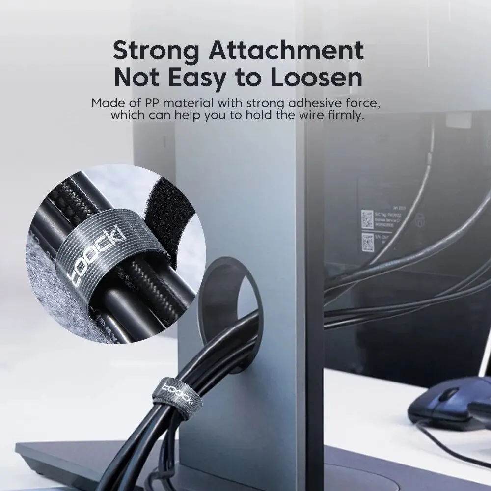 Toocki-organizador enrollador de cables, gestión de cables de auriculares y ratón, Protector de cables de cargador USB para iPhone, Samsung y Xiaomi - imagen 2