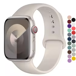 Correa de silicona para Apple Watch, pulsera deportiva de 44mm, 45mm, 40mm, 41mm, 42-38mm, 45mm, iwatch series 8, 7, 6, 5, 4, 3, SE, 9, Ultra 2, 49mm