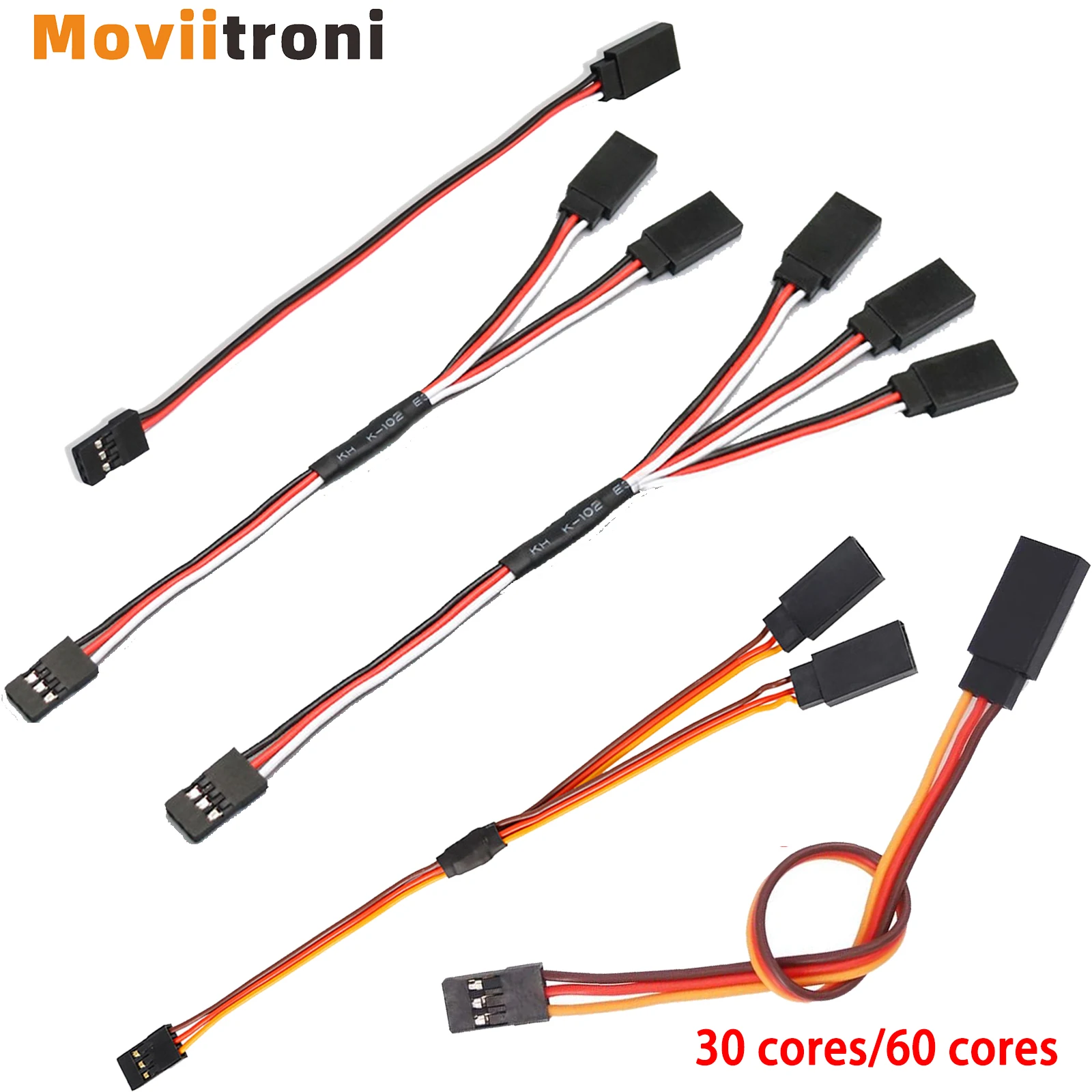 Cable de extensión Servo de Control remoto, 6 uds., 15cm, Cable de extensión Servo macho a hembra para coche RC JR Futaba RC o A