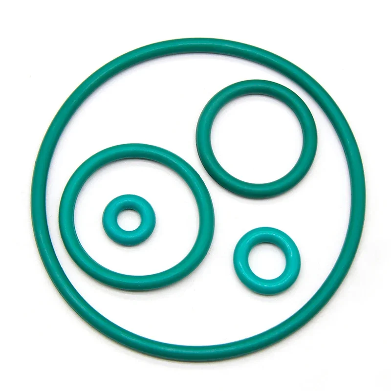 10 Uds FKM junta tórica CS 3,1mm OD 10 ~ 85mm junta de sellado aceite aislante resistencia a altas temperaturas caucho de flúor junta tórica verde - imagen 2