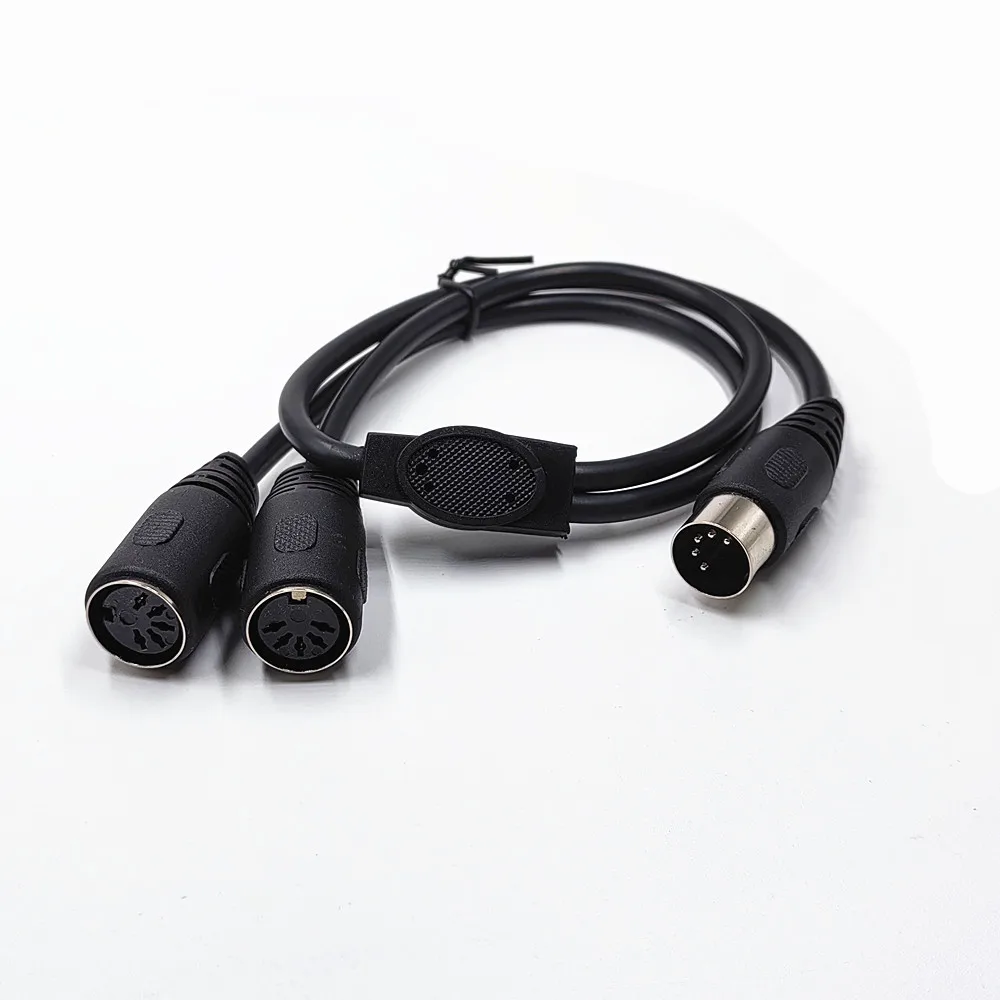 Cable adaptador divisor MIDI DIN 5P Y de 50cm macho a 2x DIN-5 hembra cable de extensión