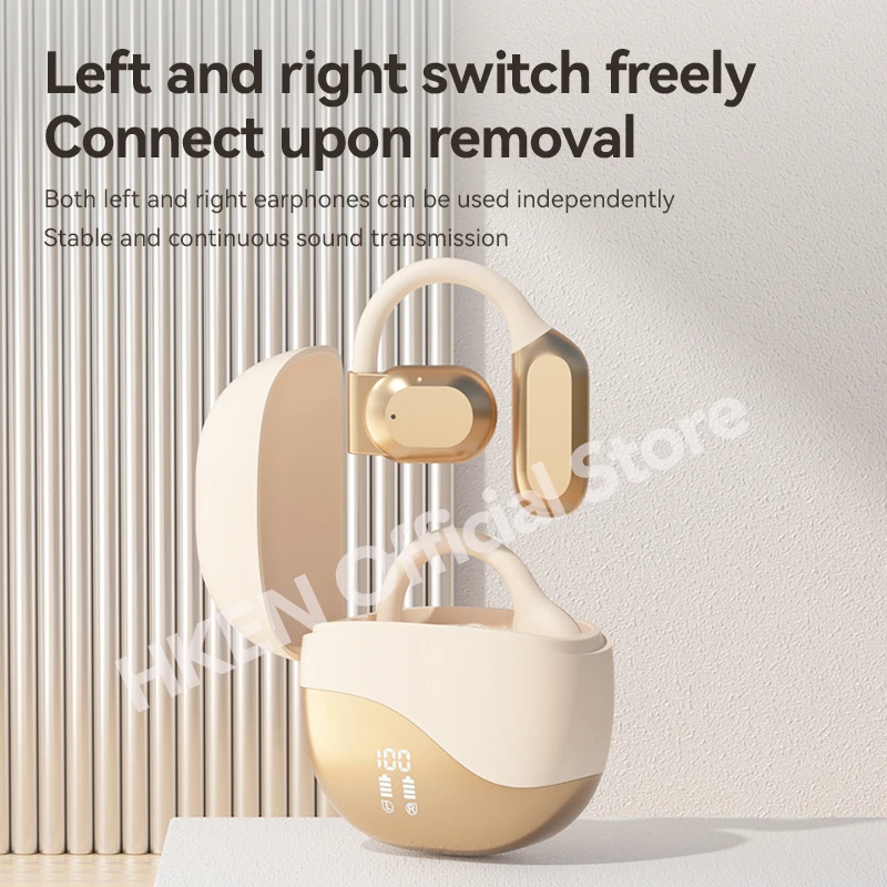 Auriculares inalámbricos con ganchos para las orejas, audífonos con sonido HIFI, Bluetooth, para correr, llamadas de voz con micrófono, para teléfono xiaomi y iphone - imagen 3