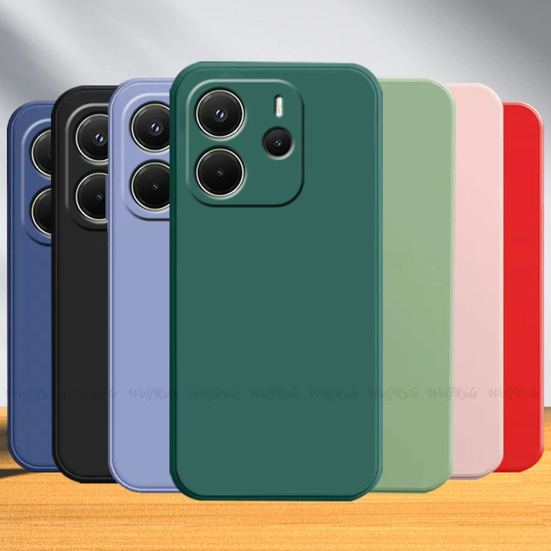 Para Redmi Note 14 5G funda Xiaomi Redmi Note 14 Pro Plus Capa a prueba de golpes Original parachoques trasero TPU Fundas suaves Redmi Note 14