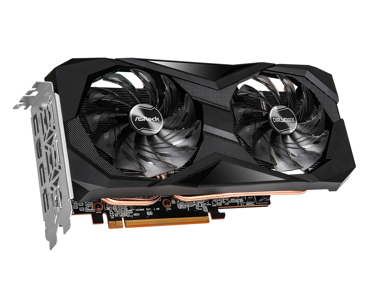 ASROCK-tarjeta gráfica AMD Radeon RX 6600XT Challenger D 8GB OC GDDR6 128-bit 6600XT, tarjetas de vídeo GPU para escritorio - imagen 2