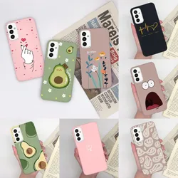 Samsung Galaxy M23 F23 5G Funda Silicona Trasera Suave Diseño Aguacate