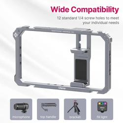 Empuñadura Móvil Ulanzi – Soporte Vlog Universal para iPhone y Android
