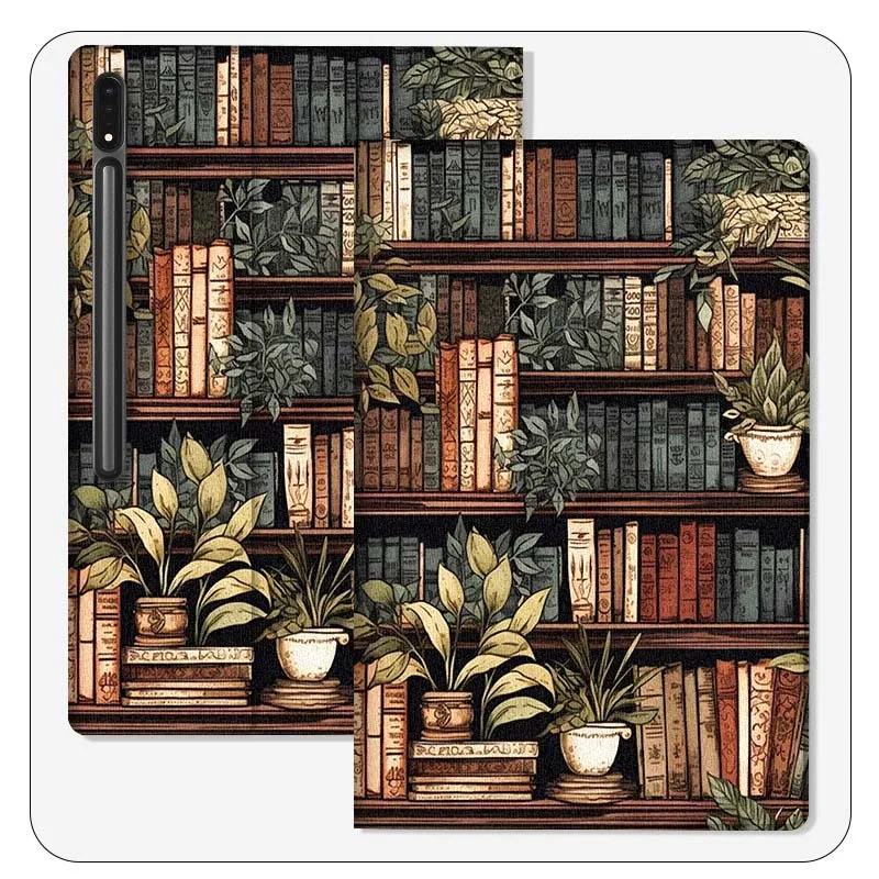 Estantería artística Retro para Samsung Galaxy Tab S9 S10 S6 S7 S8 FE Plus Lite pulgadas, funda plegable para tableta