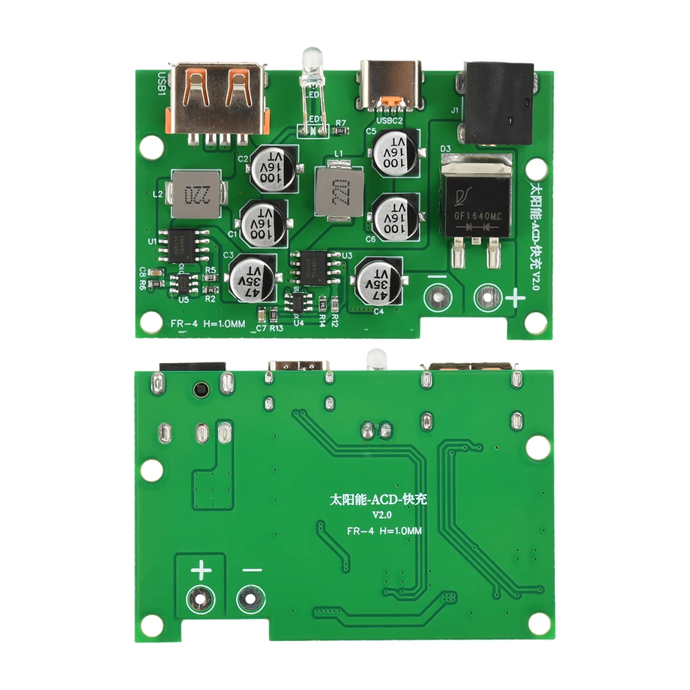 Controlador Solar MPPT Panel Solar Inversor Estabilizador de Voltaje QC2.0 3,0 PD 2,0 3,0 de Carga Rápida de Tipo C DC de Salida para DIY cargador - imagen 5