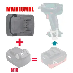 Adaptador batería Milwaukee a Metabo 18V