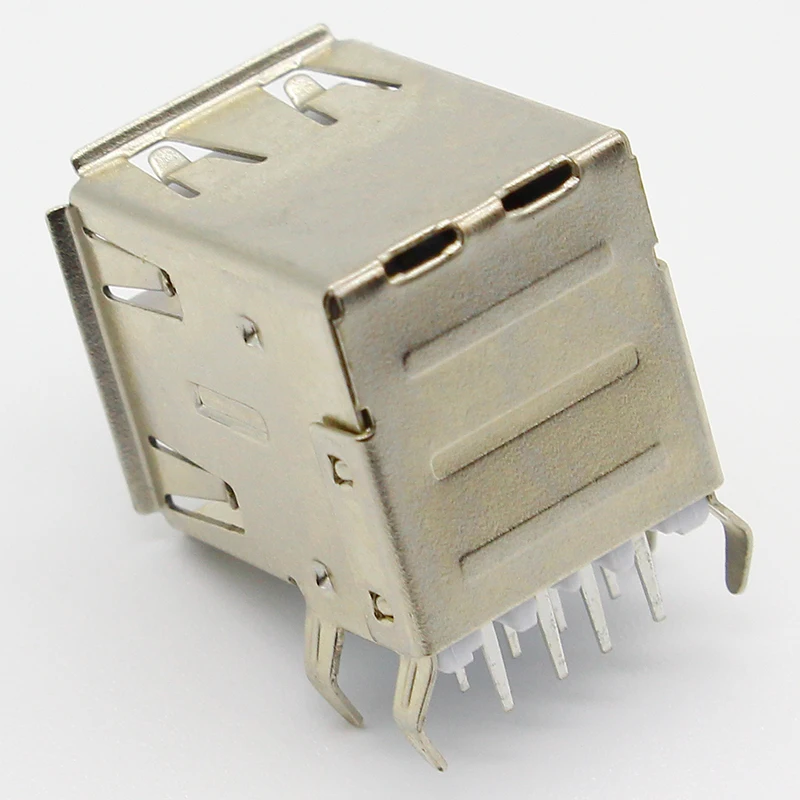 Conector de enchufe hembra tipo A USB, 2to1 conector blanco, juego G44 para conexión de datos, interfaz de carga, 10 unidades por lote - imagen 4