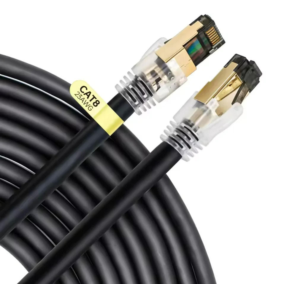 Cable Ethernet Cat 8, 40Gbps, 2000Mhz, Cable LAN de red de alta velocidad para enrutador, PS4, portátil, opciones planas/redondas disponibles en múltiples - imagen 4