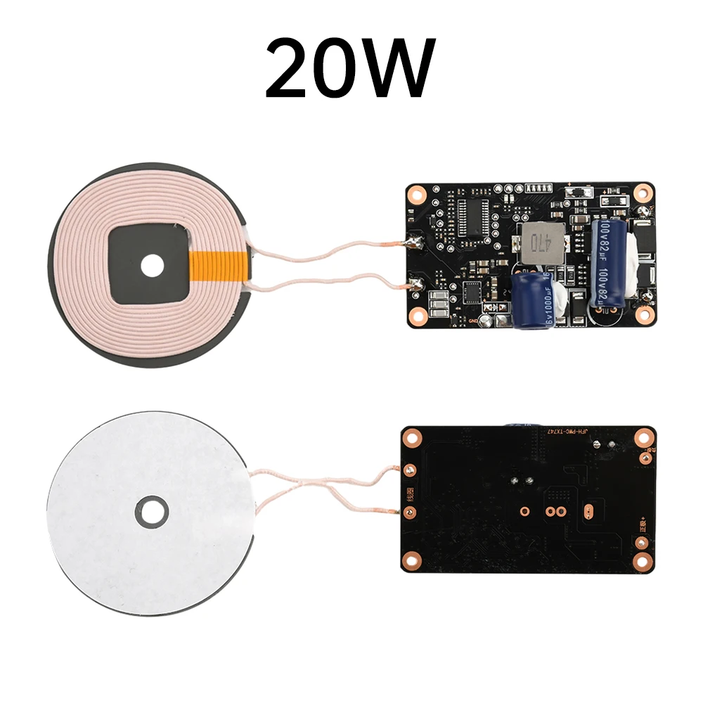 Módulo de carga inalámbrica de coche de alto voltaje de 20W DC 12-96V módulo transmisor PCBA de carga inalámbrica 12V 24V 72V 96V - imagen 5