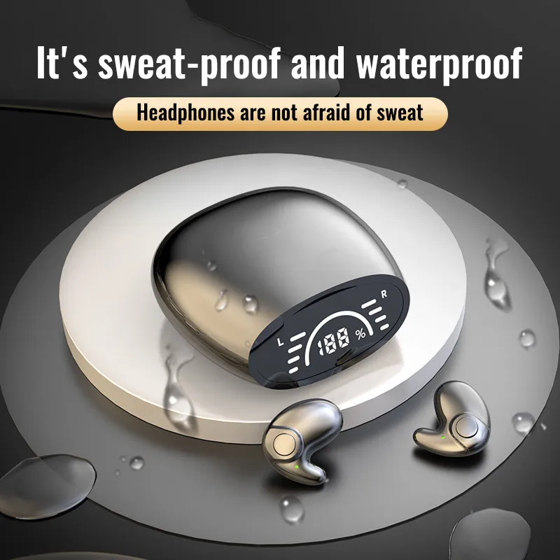 Mini auriculares inalámbricos TWS con Bluetooth 5,3, cascos invisibles con cancelación de ruido, estéreo, Deportivos - imagen 4