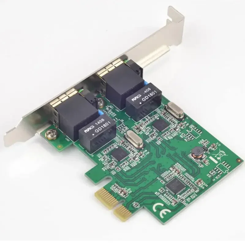 Tarjeta controladora PCI-Express Dual Gigabit Ethernet, chipset RTL8111E, controlador LAN Ethernet de alto rendimiento 10/100/1000 BASE-T - imagen 2