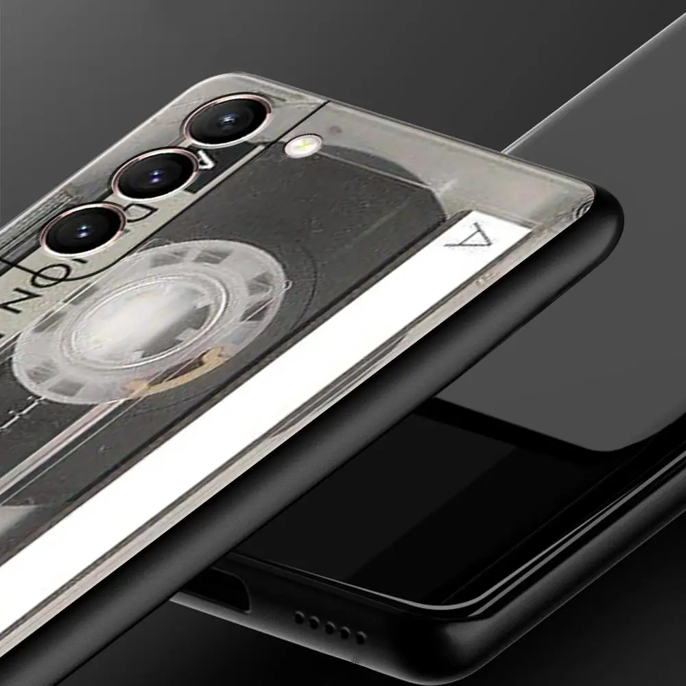 Funda de teléfono con Cassette de cinta de Radio magnética para Samsung Galaxy S24 S23 S22 Ultra S20 S21 FE 5G S10 S9 Plus S10E S8 S7 - imagen 3