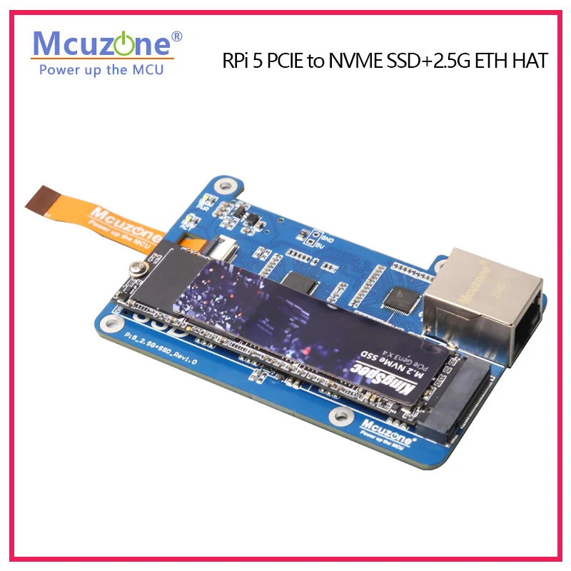 Modelo: MPS2.5G, Raspberry Pi 5 PCIE a NVME SSD+2.5G ETH HAT RTL8125, compatible con sistema operativo RPi, ubuntu, SSD de tamaño 2280,2242,2230 - imagen 4