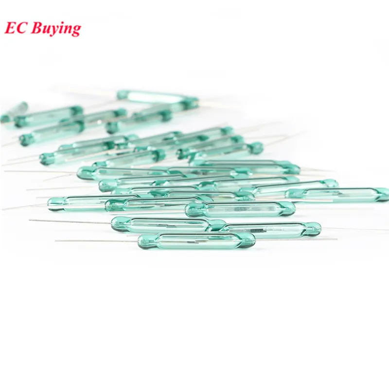 100 uds/1 unidad Sensor de interruptor de láminas 4x28mm Sensor normalmente abierto NO 4*28mm interruptores magnéticos DIY electrónico - imagen 5