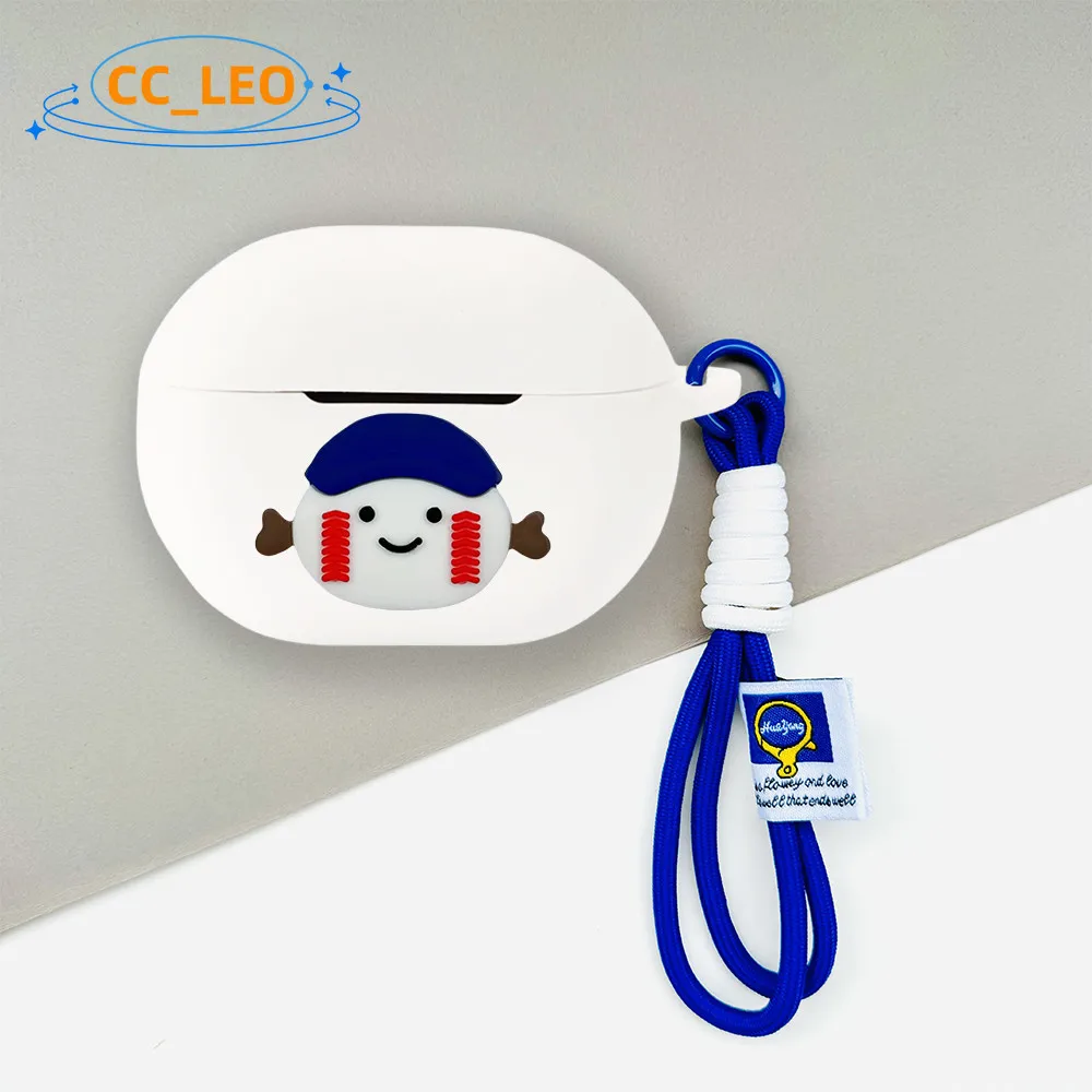 Para SoundPeats Capsule3 Pro funda lindo Panda cordón colgante encanto SoundPeats Capsule3 Pro + funda protectora de carcasa a prueba de golpes - imagen 2