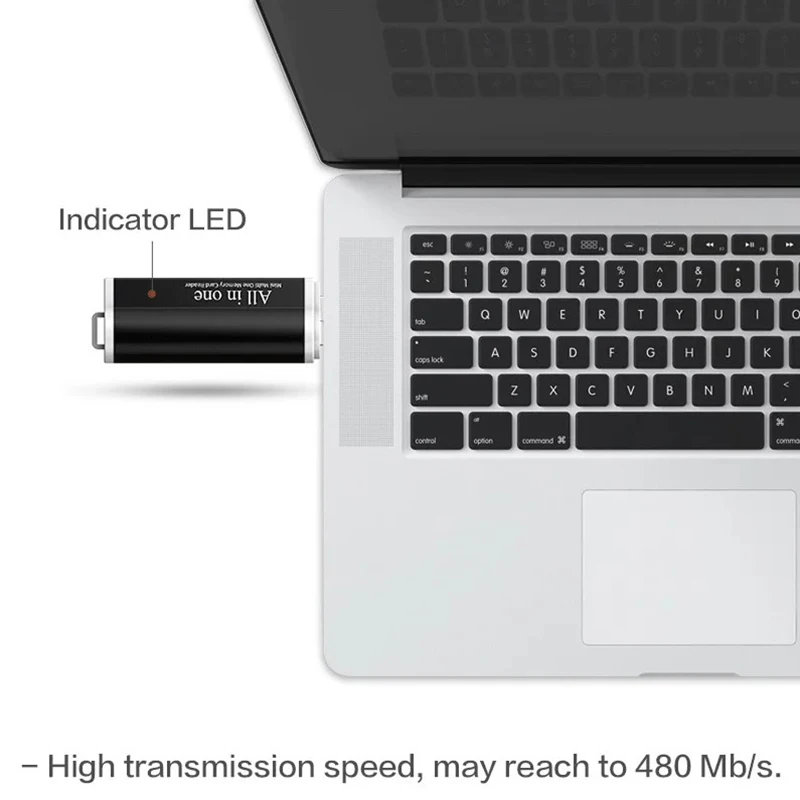 Lector de tarjetas Micro SD 4 en 1, adaptador de tarjeta de memoria Flash USB para Memory Stick Pro Duo, Micro SD/T-Flash/M2/MS SD para ordenador portátil - imagen 4