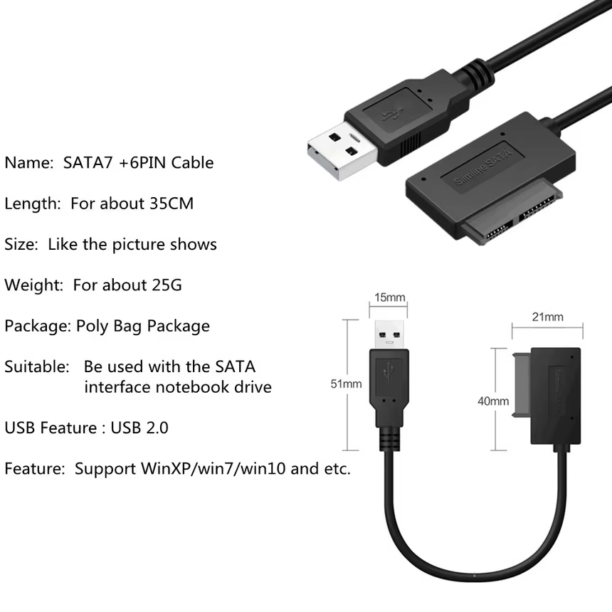 Conector Mini SATA II de 13 pines
