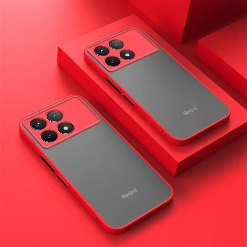 Para Xiaomi Redmi Note 13 Pro + Plus 5G Funda Mi Poco X6 Pro 5G Coque Funda mate translúcido duro protector de PC - imagen 2