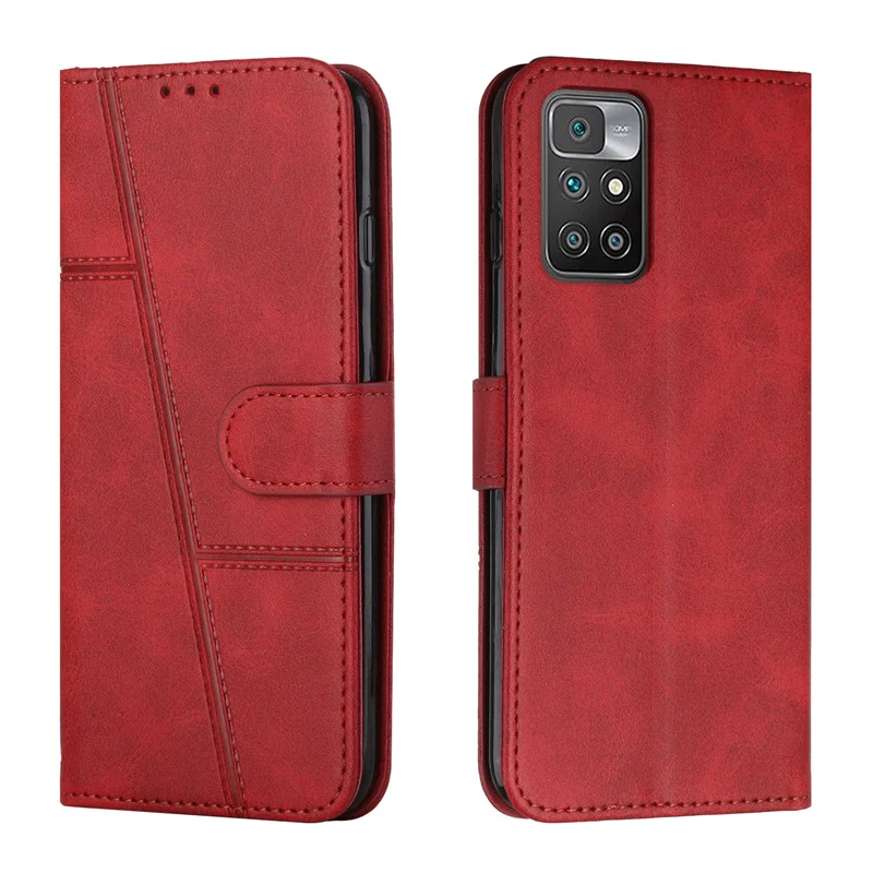 Para Xiaomi Redmi 10 funda con tapa tipo billetera cubierta de libro para Coque Xiaomi Redmi 10 5G funda de teléfono Redmi10 2022 Fundas protectoras de cuero - imagen 4