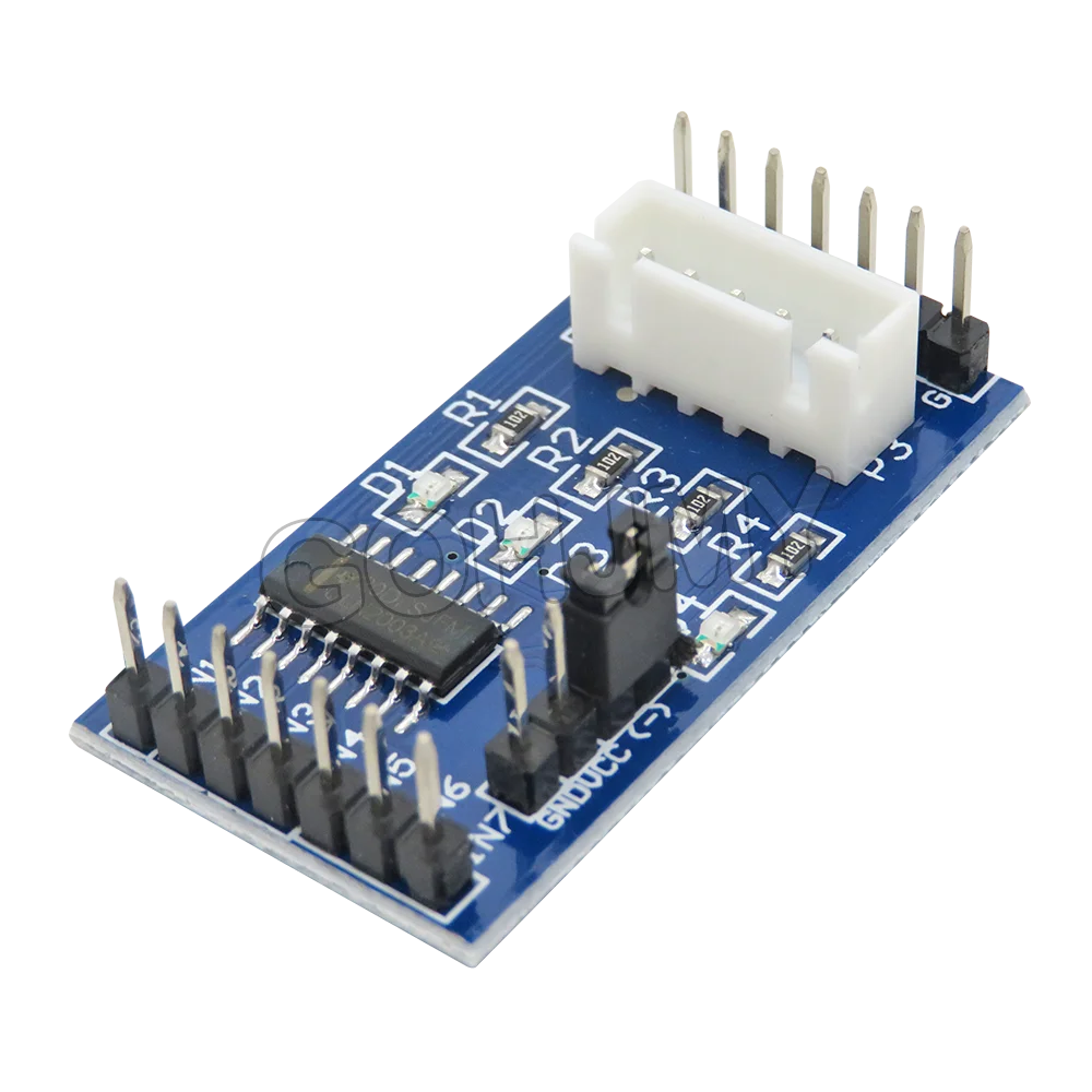 Motor paso a paso 28BYJ48 de 5V CC, Motor paso a paso de reducción de 25cm, 4 fases 28byj48 para Arduino, Kit de bricolaje, placa de controlador ULN2003 - imagen 4